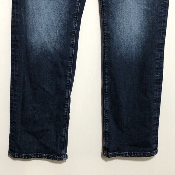American Eagle Jeans Mens 30 30 Blue Original Bootcut Dark Wash Denim Airflex+ - Picture 3 of 12